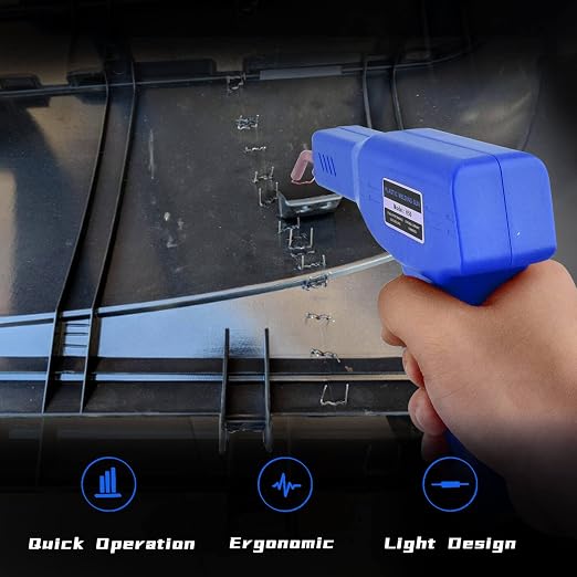 Plastic Welder Kit, 1200PCS Staples, Hot Stapler for Bumper Repair | 1200PCS Mixed Staples, Rust-Proof Stainless Steel, Portable Toolbox, Built-in LED, Ergonomic Grip, 5-Year Warranty, DIYers