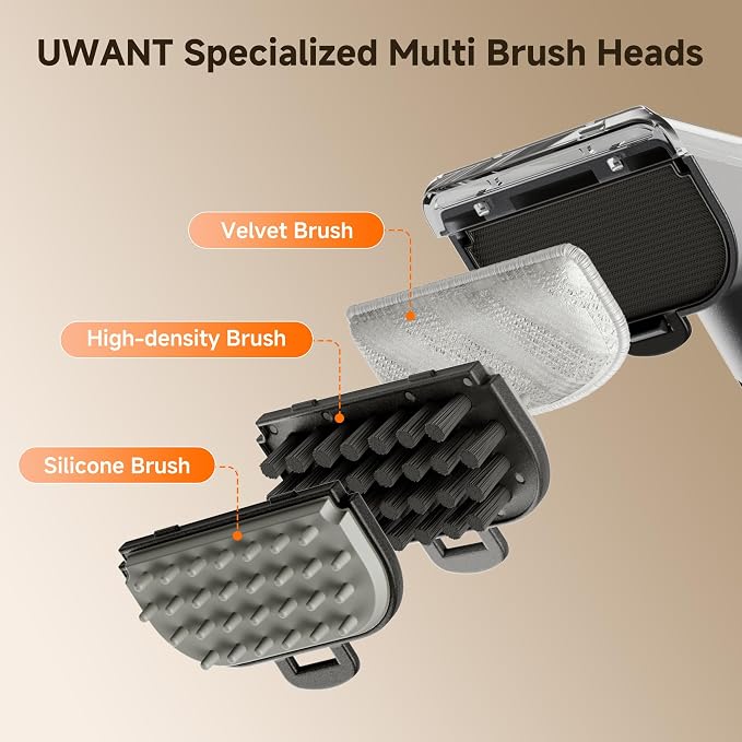Uwant 18Kpa Upholstery Cleaner Machine with Pet Pro Solution&Tools | Portable Carpet Cleaner with 3 Brush Heads for Cars, Pets 2in1 Carpet Cleaner Machine for Spot, Rugs, Couch