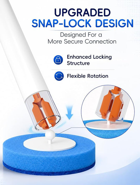 Disposable Toilet Brush Wand System, Toilet Bowl Cleaning Wand Kit with Disposable Refill Heads and Press Button Handle, 42 Count Refill Heads Only No Wand or Storage Box