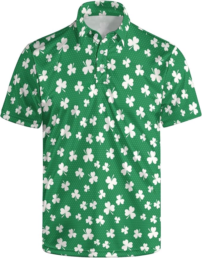 Polo Shirts for Men Moisture Wicking Mens Polo Shirts Patriotic Shirts for Men