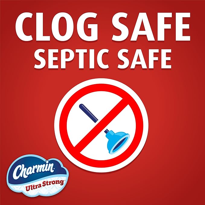 Charmin Ultra Strong Toilet Paper 6 Mega XL Rolls, 330 Sheets Per Roll