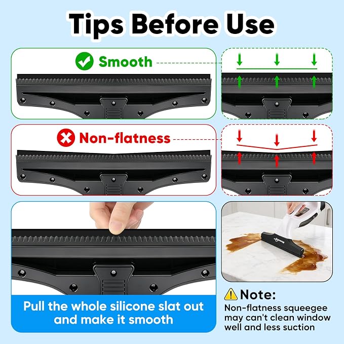 Cordless Window Vacuum Squeegee, 4000mAh Electric Window Cleaner Tool, Window Cleaning Kit with Shower Squeegee & Extension Pole for Shower Glass, Mirror, Door, Car