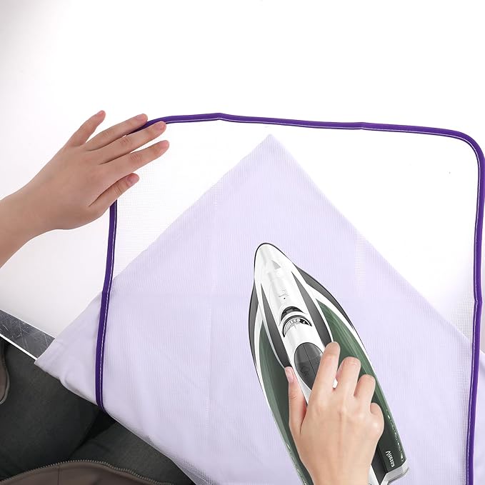 2 Pack Ironing Scorch Mesh Cloth Protective, Cloth Scorch-Saving Ironing Protector Insulation Pad, Ironing Cloth to Protect Clothes, Ironing Pad for Sewing and Ironing Fabric Protector Tool