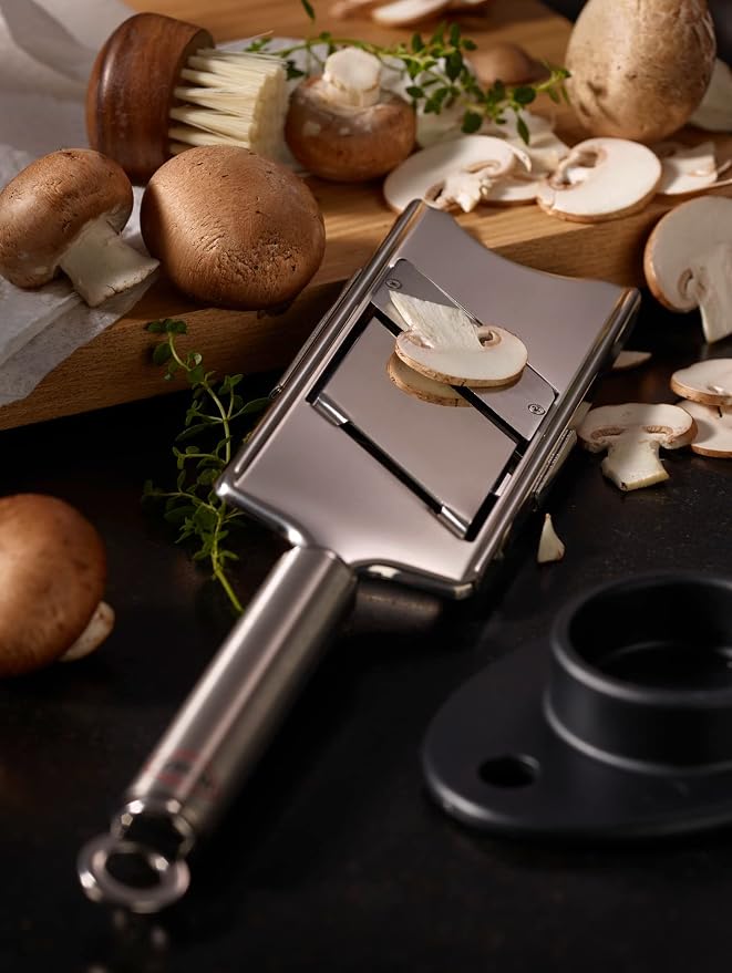 Rosle Stainless Steel Gourmet Slicer Hand-Held Mandoline, 11.1-inch