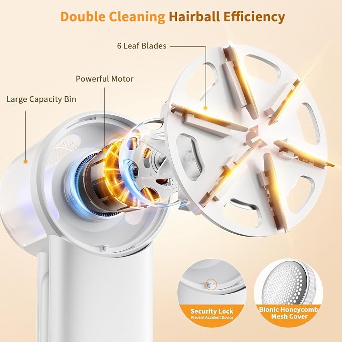 coldSky Large Fabric Shaver, 2-in-1 Electric Fabric Shaver & Lint Remover | 3-Speed Modes, LED Digital Display, Rechargeable, Sweater Defuzzer for Clothes, Furniture, Couch