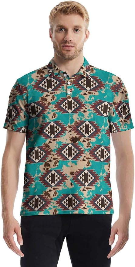 Polo Shirts for Men Moisture Wicking Mens Polo Shirts Patriotic Shirts for Men