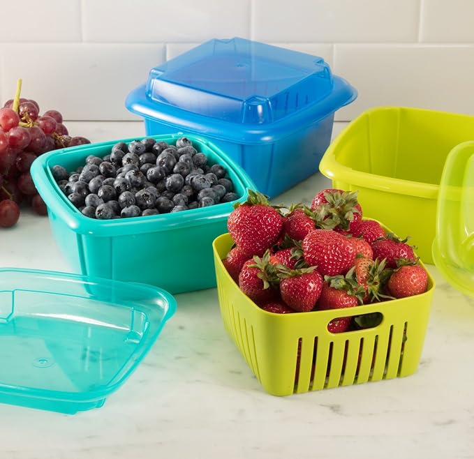 Hutzler 374GN Box berry keeper, 2 pints, Green