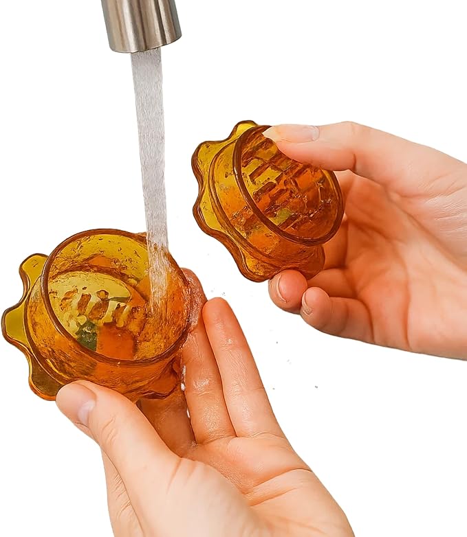 Angel’s Peel Lounge Garlic Mincer, Manual Garlic Grinder for Quick Meal Preparation - Kitchen Tools for Mincing Garlic, Ginger, Herbs, Nuts (Orange)