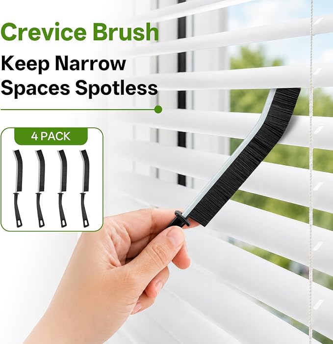 10-Piece Duster with Extension Pole,Cobweb Duster for High Ceilings | Includes spider web brush and flat gap cleaner for fans, blinds, walls, furniture, cars, and under appliance cleaning