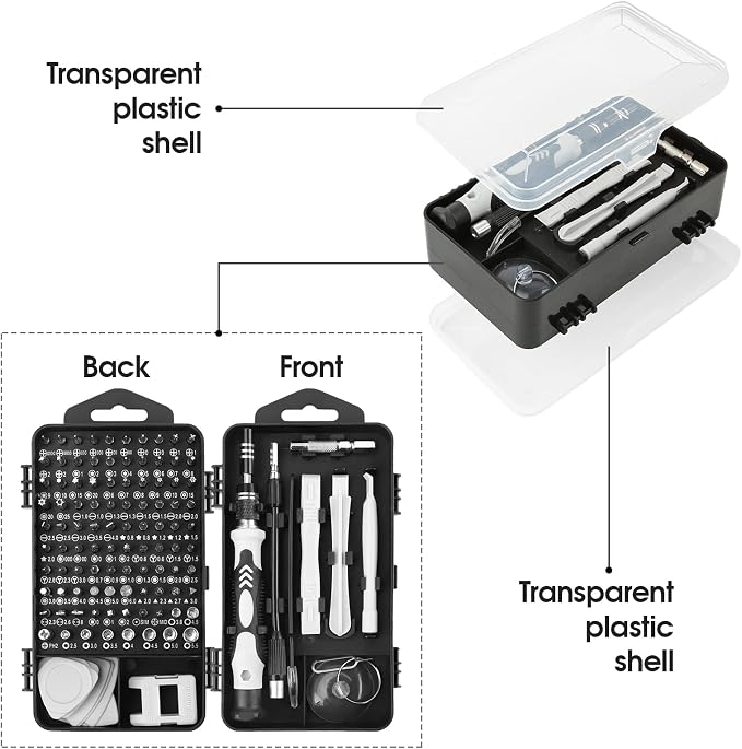 LIFEGOO Precision Screwdriver Set,Mini Repair Tool Kit with Torx Triwing Bits Repair for Electronics Computer, Macbook, Laptop, PC, RC, PS5, iphone,Jewelers, XBOX, Glasses,Camera,Eyeglasses