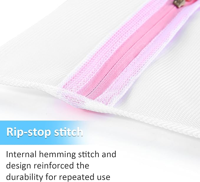 GOGOODA Mesh Laundry Bags for Delicates Durable Protective Wash Bags | Travel Storage Bags for Intimates Lingerie, 5PCS (1XXL,2L,2M)