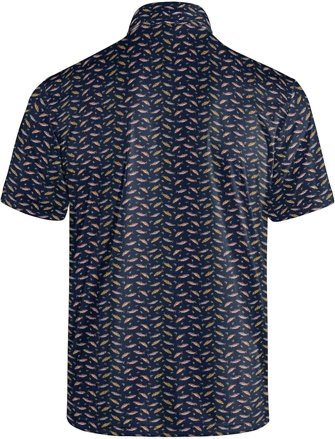 Polo Shirts for Men Moisture Wicking Mens Polo Shirts Patriotic Shirts for Men