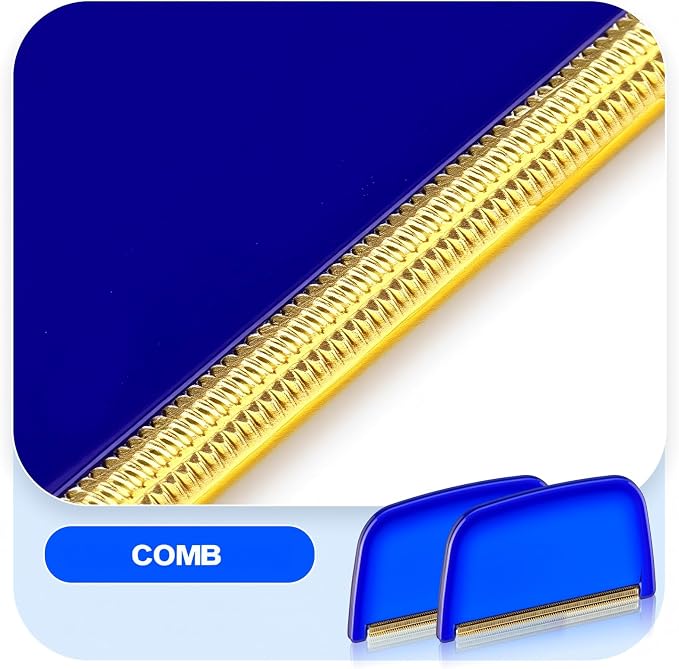 Boao 4 Pieces Sweater Combs to Remove Pilling Sweater Defuzzer Multi-Fabric Shaver Comb Wool Pilling Remover Pills, Fuzz from Clothes (Classic Industrial)