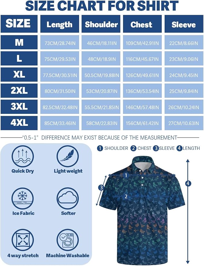 Polo Shirts for Men Moisture Wicking Mens Polo Shirts Patriotic Shirts for Men