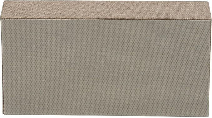 Household Essentials Brown 722-1 Deep 3 Section Drawer Organizer Box for Storage | 12 in x 6.13 in x 3.13