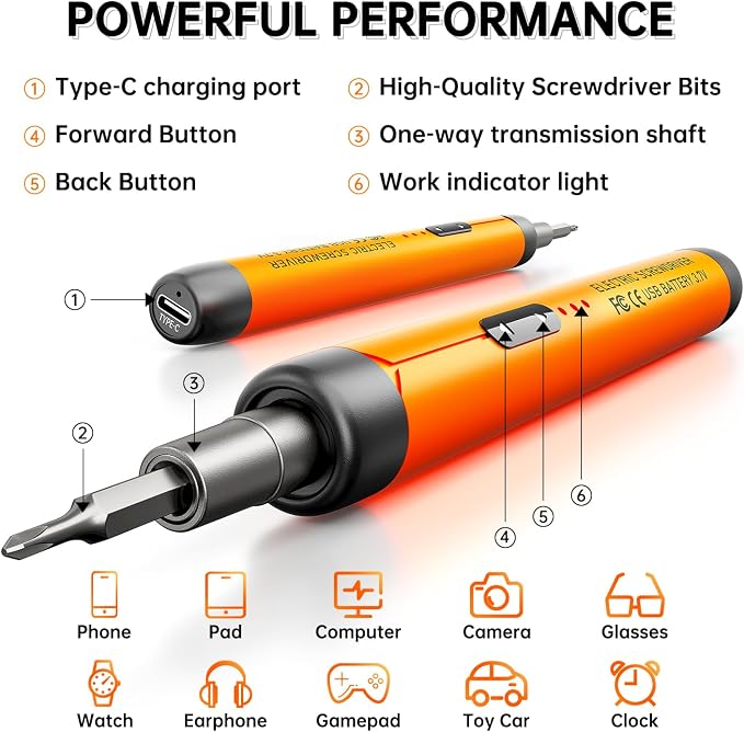 88-IN-1 Mini Electric Screwdriver Set is a comprehensive electric precision tool kit designed for electronics repair and DIY projects