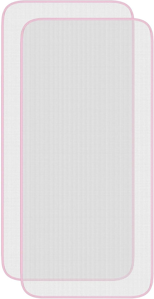 Oruola 2 Pcs Press Cloth – Ironing Cloth to Protect Clothes, Clothes Scorch-Saving Iron Protector Insulation Pad, Polyester Mesh Iron Pressing Mat for Easy Irons Sewing (Pink)