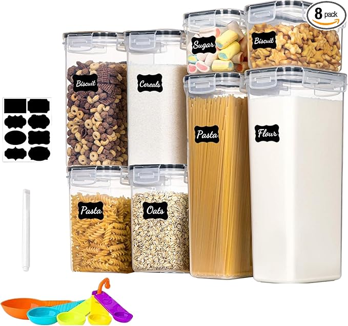 8 Pack Airtight Food Storage Containers