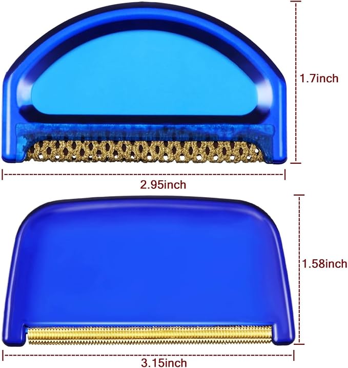 Boao 2 Pieces Fine Wool Clothes Sweater Combs and Sweater Fabric Shaver, Multi-Fabric Garments De-Pilling De-fuzzing Lint Fuzz Balls Cleaning Tools to Remove Pills, Fuzz and Lint from Clothes