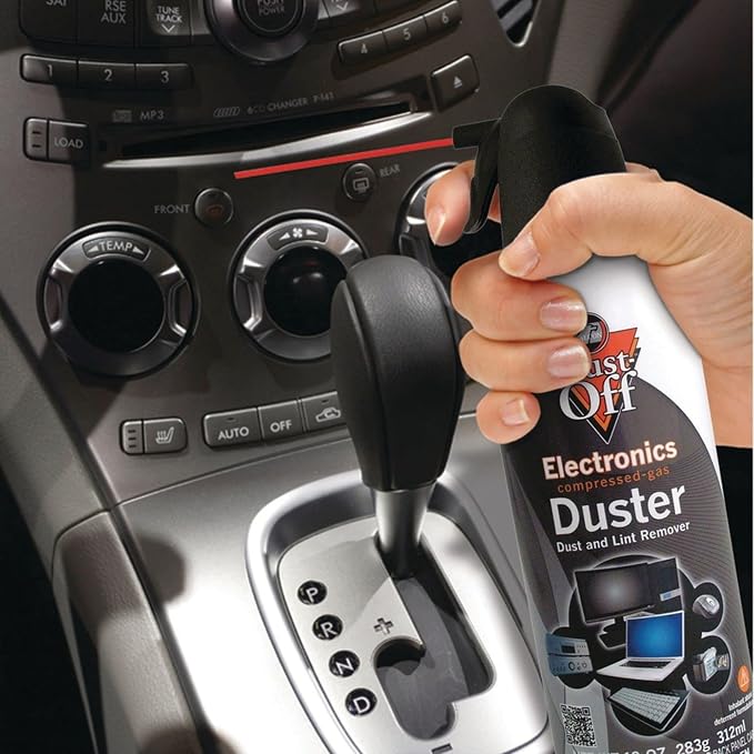 Dust-Off Compressed Gas Dusters, 10 Oz, Pack of 2
