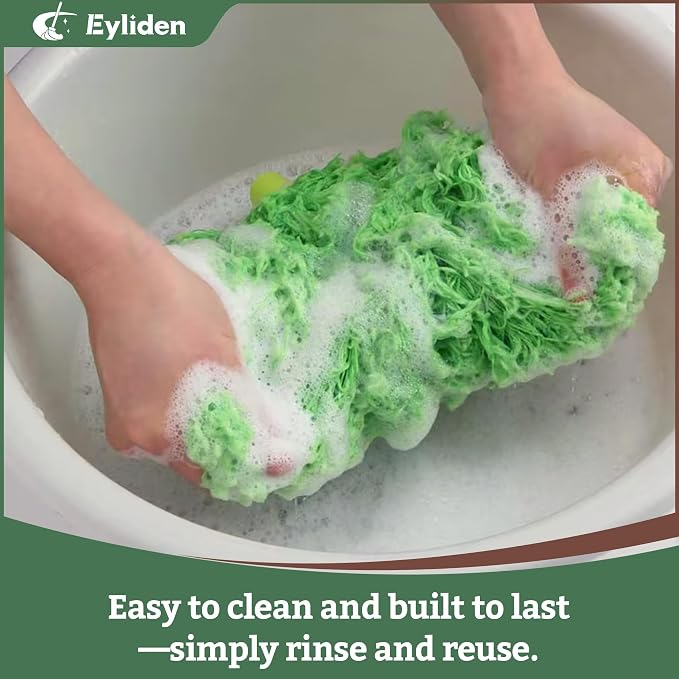 Eyliden 68" Adjustable Ceiling Fan Duster - 360° Dual-Sided Microfiber | 0.75 lbs Ultra-Lightweight, Ladderless High Ceiling Cleaning, Reusable Multi-Surface Dust Tool for Fans Walls Blinds