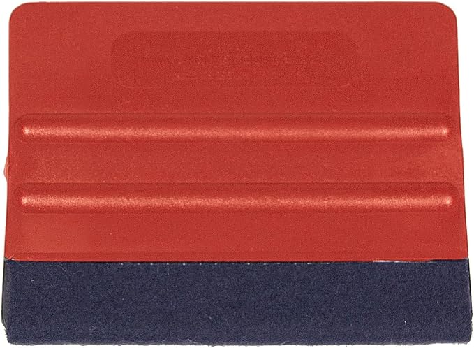 Avery Dennison Soft Felt Squeegee in Red - Vehicle Wrap Tools for Car Vinyl, Craft Films, Window Tinting and Decals Installation