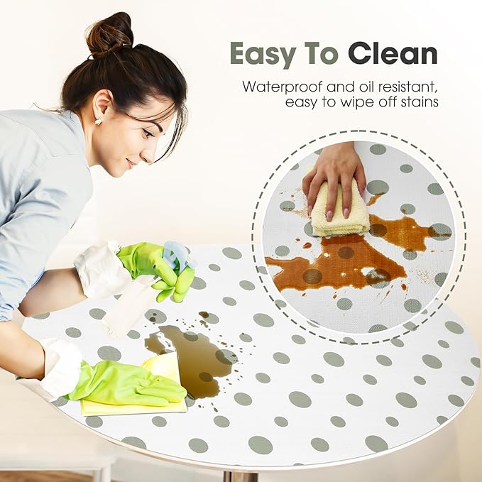 Beautysaid Shelf and Drawer Liner for Kitchen Cabinet Non Adhesive Non Slip | Shelf Paper Waterproof Washable Thickened for Dresser Pantry Shelve Bathroom Protector Liner(Polka Dot,18 in x 20 FT)