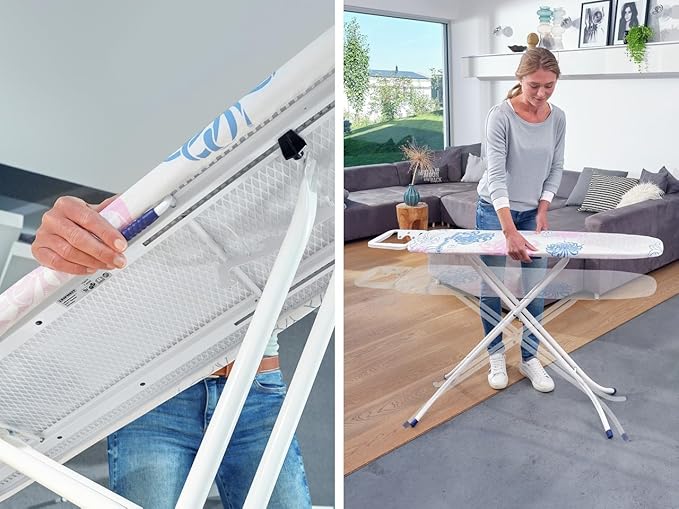 Leifheit Ironing Table Fashion S, Ironing Board, Foldable Ironing Table, 110 x 30 cm, 72576