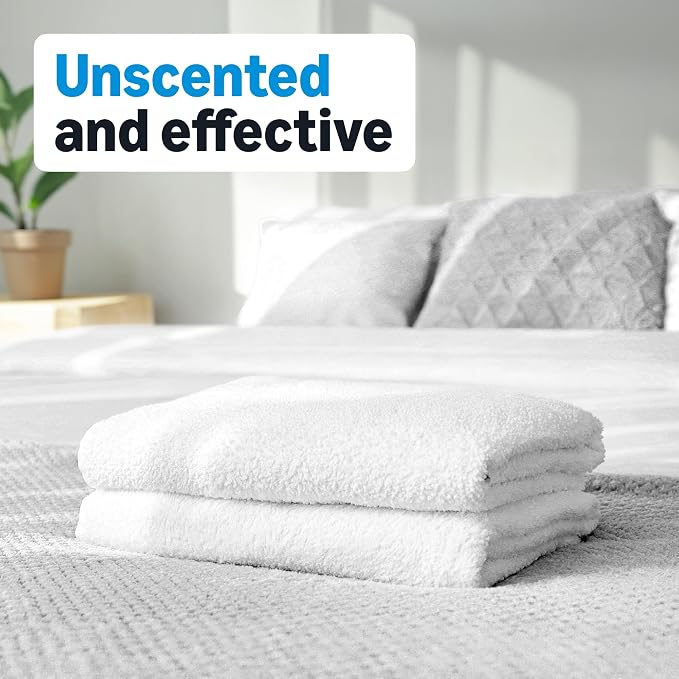 Amazon Basics Dryer Sheets Laundry Fabric Softener, Free & Clear, Hypoallergenic, Free of Fragrances, Softening Agent, Dermatologist Tested, 160 Count