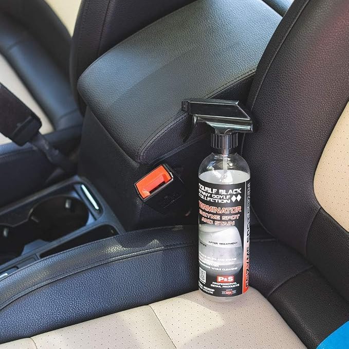 P & S PROFESSIONAL DETAIL PRODUCTS Terminator Enzyme Spot & Stain Remover – Professional Upholstery & Carpet Cleaner, Eliminates Grease, Dirt, Protein-Based Stains, Fresh Scent - 32 Oz.