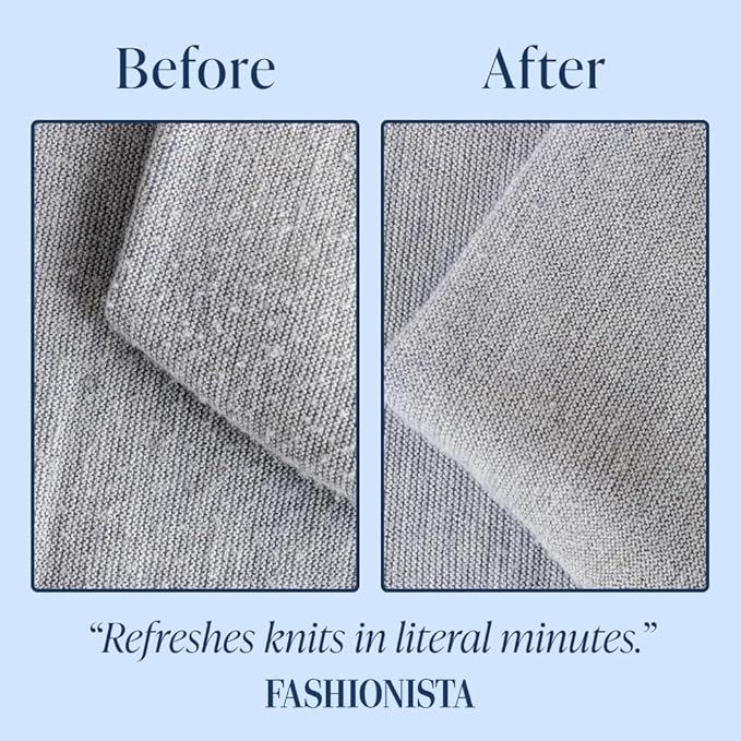 Nori Trim Fabric Shaver - Lint Remover for Clothes & Furniture - White | Couch pilling, sweater pill remover, clothes shaver with 6 precision blades, wireless and rechargeable