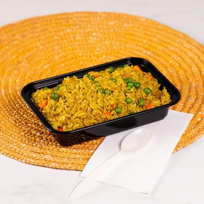Karat Meal Prep Containers [16 oz - 150 ct] Reusable & Disposable Take Out Containers with Lids - Microwave & Dishwasher Safe Bento Boxes