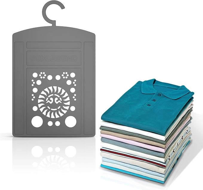 BoxLegend Shirt Folder Board 14.1x 8.67x0.14 Inches Non-Foldable with Hook | Laundry Folder, Clothes Folding Board, Hanging