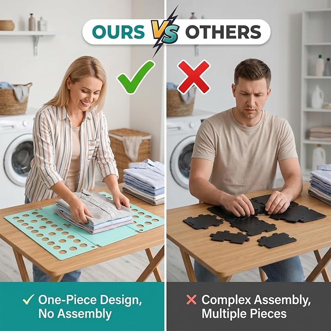 18.7 * 15.6inch Shirt Folder Board, Shirt Folding Tool for Compact Living Spaces, Efficient Laundry Organization Solution, Durable Shirt Folder Board