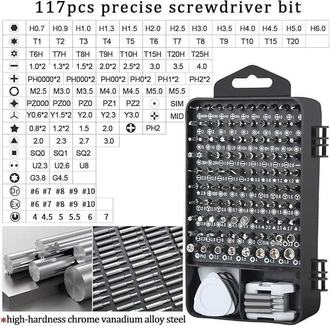 LIFEGOO Precision Screwdriver Set 138 in 1 Small Magnetic Screwdriver Set with Case, Electronic Repair Tool Kit for Computer, Laptop, iPhone, Cellphone Macbook, PC, PS5, Watch Camera Electronic