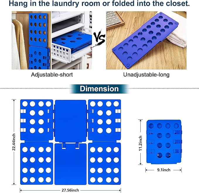 V1 Shirt Folding Board t Shirts Clothes Folder Durable Plastic Laundry folders Folding Boards for Adults and Kids Fast and Fun