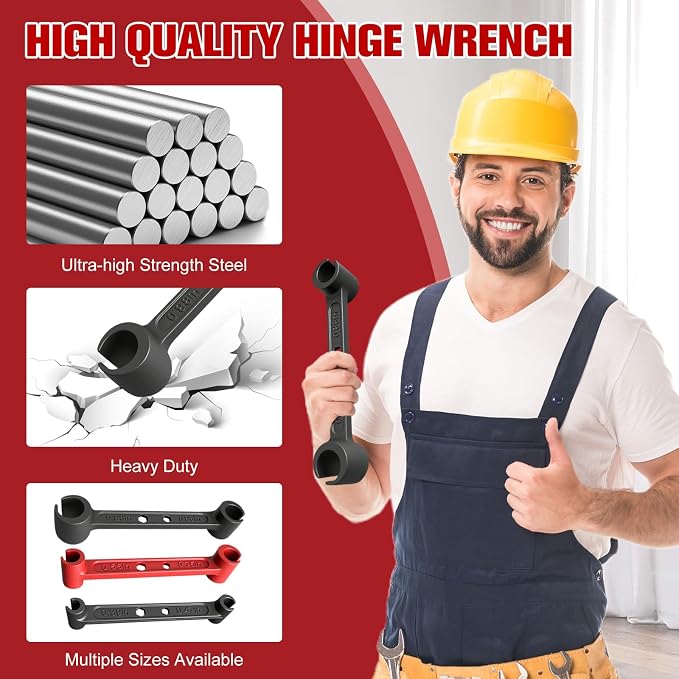 Vdsfand 3PCS Door Hinge Adjustment Tool Kit Door Gap Adjustment Tool for Precise Hinge Gap Adjustment Upgraded Door Hinge Tool for Installation and Repair of Residential and Commercial