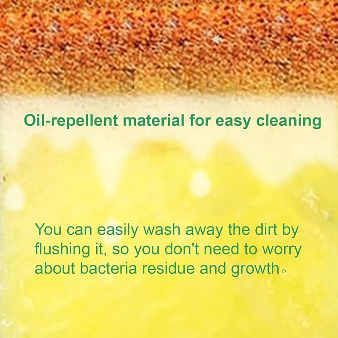 Cleaning Sponge,32 Pack Dual-Sided Dishwashing Sponge for Kitchen, Cleans Fast Without Scratching,Eco Safe on Non-Stick Cookware,Scrub Pads for Dishes,Pans All at Once