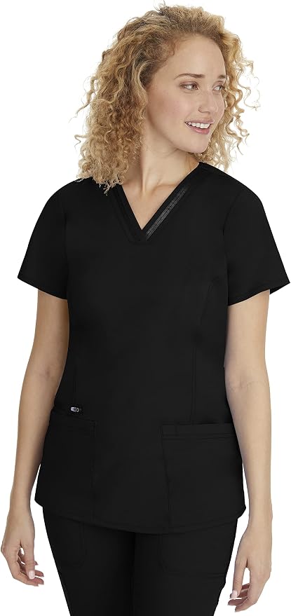 Healing Hands Purple Label Scrub Top for Women with 3 Pockets | Princess Paneling, Secure Zip Pocket, Flattering Modern Fit, Organized Storage, Professional Workwear, Easy Care Fabric