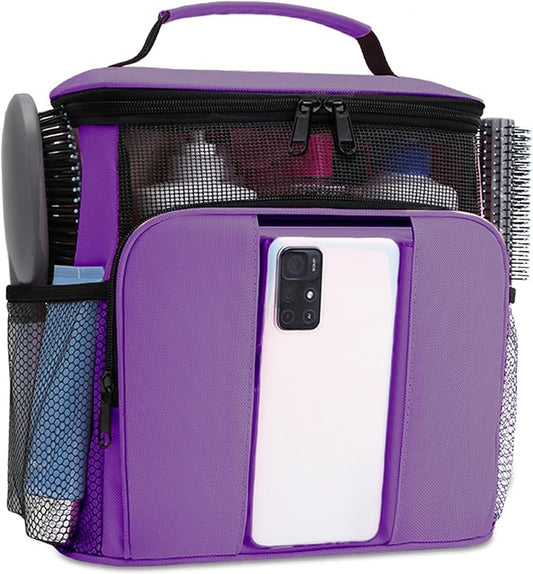 Mesh Shower Caddy,Portable HangingTravel Toiletry Bag Dorm Room Essentials for College Students Girls,Large Makeup Organizer for Full-Sized Toiletries,Travel Essentials for Women Girls Camping Beach