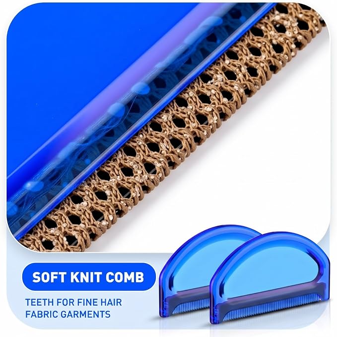 Boao 4 Pieces Sweater Combs to Remove Pilling Sweater Defuzzer Multi-Fabric Shaver Comb Wool Pilling Remover Pills, Fuzz from Clothes (Minimalist Modern)