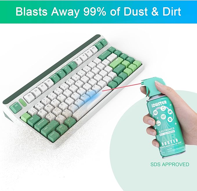 Compressed Canned Air Duster for Computer - Disposable Electronic Keyboard Cleaner for Cleaning Duster, 3PCS(3.5oz)