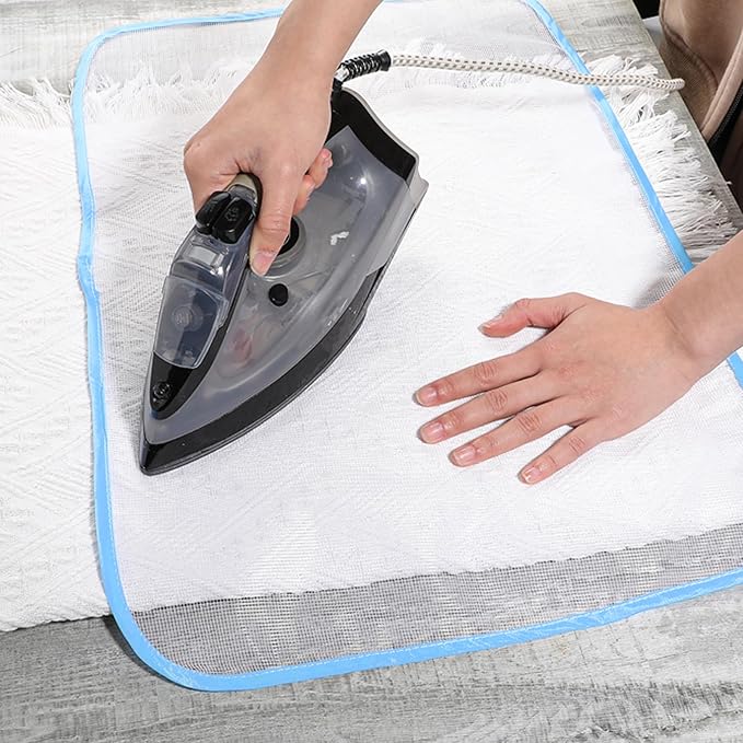 Protective Pressing Cloth for Ironing, 4 Pack Ironing Clothes to Protect Clothes, Protector Insulation Mat Scorch Saving Mesh Iron Board Cover Pad Press Scorch Iron Cloth