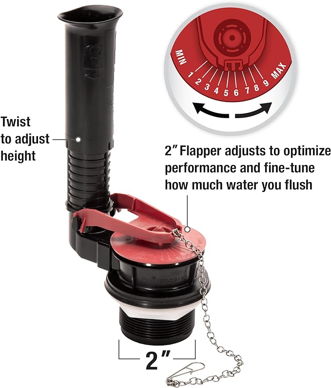 Fluidmaster K-400H-021-P8 PerforMAX 2-Inch Everything Toilet Repair Kit,Multicolor,(Pack of 8)