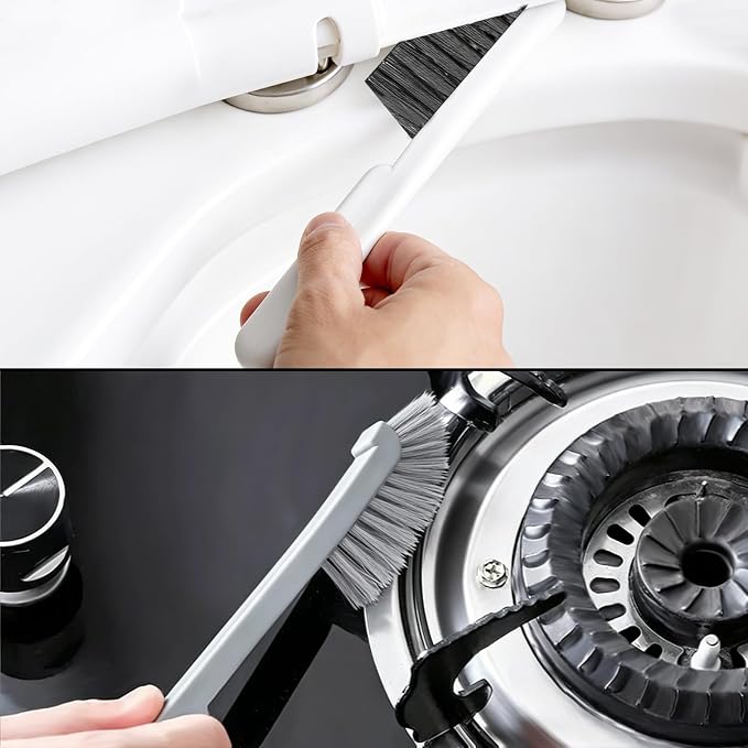 12pcs Crevice Cleaning Brush, Straw Cleaner Brush, Hard Bristle Grout Brushes for Home, Bathroom, Ktichen, Window and Corners
