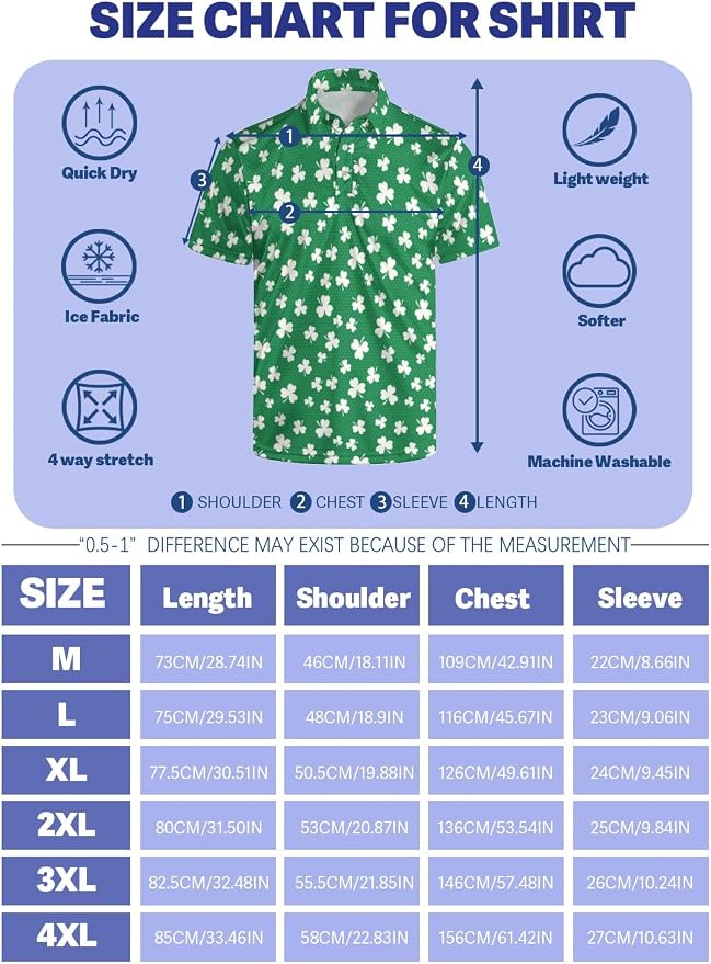 Polo Shirts for Men Moisture Wicking Mens Polo Shirts Patriotic Shirts for Men