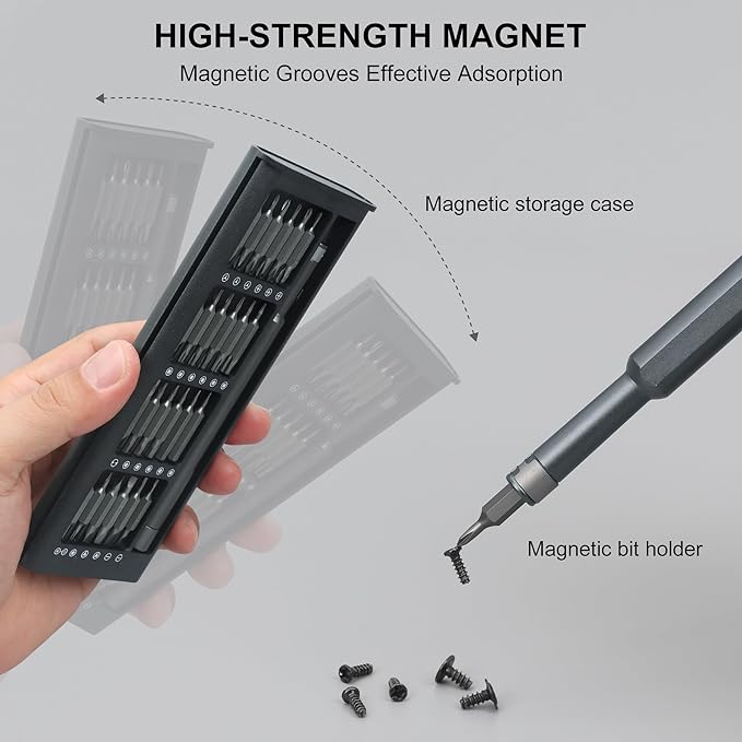 Precision Screwdriver Set for Electronic Repair 49 in 1 | Small Screwdriver Set, Magnetic Repair Tool Kit for Laptop, iPhone, Cell Phone, PC, MacBook, Computer, PS5, Glasses, Watch