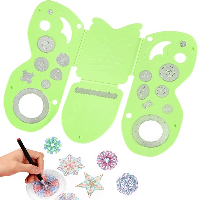 BoxLegend Kids Clothes Folder Arts & Crafts Drawing Kit Original Deluxe Set | Makes Laundry Fun for Kids, Dual Use, Butterfly-Shaped Design, Includes a Deluxe Ruler Set, Great Gift Idea