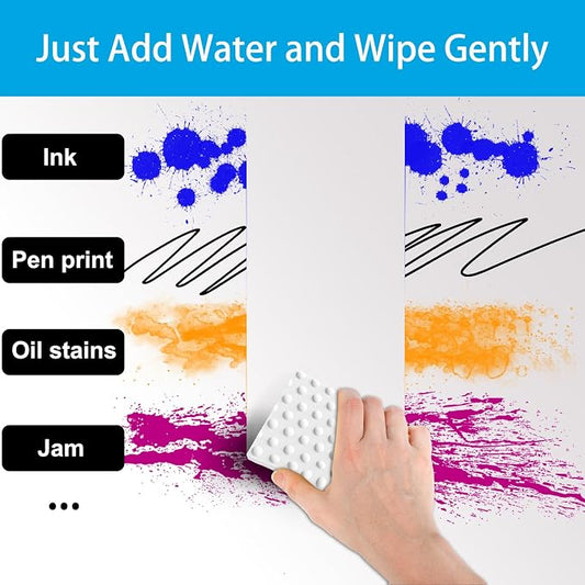 SmilinFit Magic Sponge Erasers, 20 Pack 2X Density Stronger Melamine Sponge Foam Pads, Multi-Functional Household Cleaning Supplies Cleaner for Kitchen, Bathroom, Bathtub, Sink, Wall Cleaner
