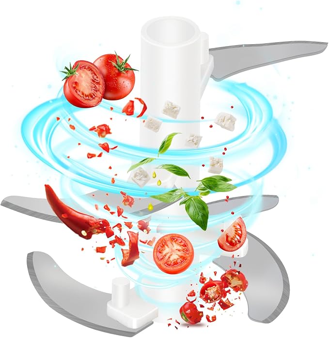 LGURT Manual Food Chopper, Garlic Chopper with Container, Vegetable Kitchen Cutter, Pull-String Hand Food Processor Sharp Blades Mincer Shredder for Cutting Onions Chili Ginger Herbs (Green, 500ml)